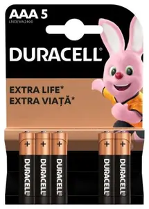 Duracell AAA Alkaline Batteries, 5-Pack