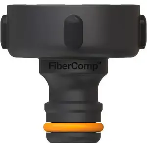 Соединитель для шланга Fiskars FiberComp 1 — прочный лёгкий соединитель для шлангов 1"