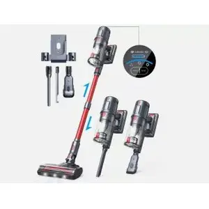 Putekļsūcējs Lubluelu L7 Pro Bezvadu Putekļsūcējs 33KPa 140AW LED Kontrole Pašstāvīgs Melns