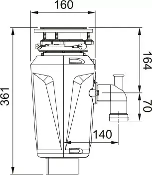 Измельчитель Franke SLIM 50 1/2 HP Photo 2