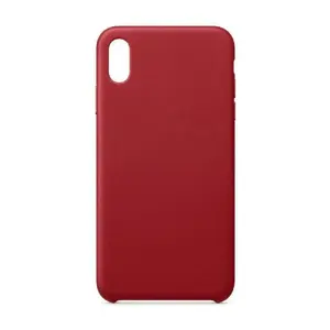 Phone case Hurtel Eco Leather Cover for iPhone 12 Mini — Red, without logo