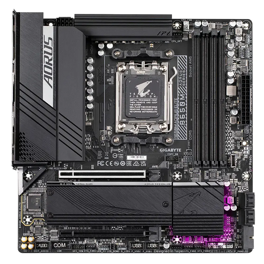 Материнская плата GIGABYTE B650M AORUS ELITE, B650 Photo 2