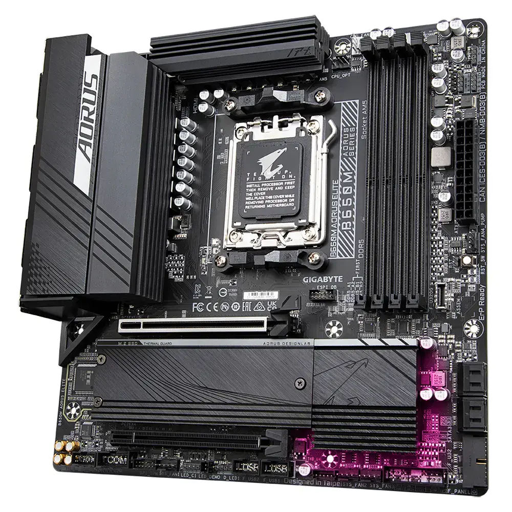 Материнская плата GIGABYTE B650M AORUS ELITE, B650 Photo 5