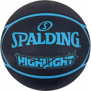 Баскетбольный мяч Spalding Highlight 84356Z размер 7 чёрный — Spalding 84356Z