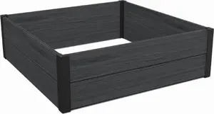 Planter Keter Maple Square 106×106×32 cm grey – outdoor resin raised bed