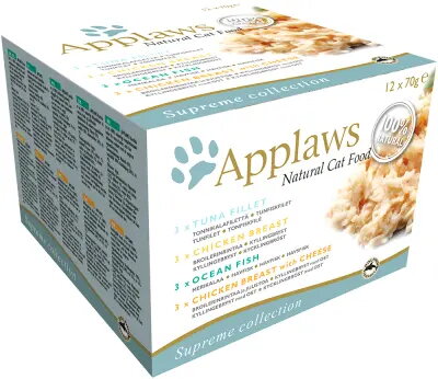 Mitrs kaķu barība Applaws 12×70 g