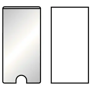 Self-adhesive label 3L Biella 510310 — rectangle, transparent, permanent adhesive