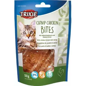 Лакомство для кошек Trixie Premio Catnip Chicken Bites 50 г — куриные кусочки с кошачьей мятой
