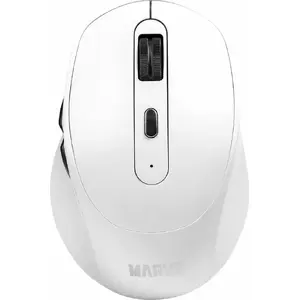 Беспроводная оптическая мышь Marvo WM106W WH — 1600 DPI, Bluetooth и 2.4 ГГц, 6 кнопок, аккумулятор, бесшумная, белая