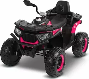 Детский электрический квадроцикл Toyz GIGANT PINK – аккумуляторный одноместный ATV, розовый