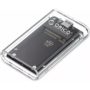 External mSATA enclosure ORICO, USB-C 3.2 5Gbps, transparent
