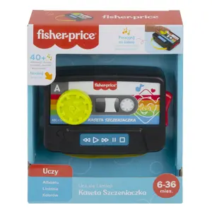 Обучающая игрушка Fisher-Price GXX31, интерактивная для 6–36 мес., пластик, звук и говорящая функция, чёрный