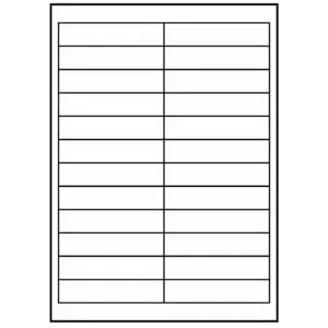 Label sheets A4 Logo 25 pcs, matte white — printable address and product labels