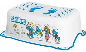 Step Stool Maltex model 'The Smurfs' with Non-Slip Rubber Feet, Child Bathroom/Toilet Access