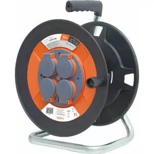 Катушка с кабелем ORNO CR-5 4x2P+Z 16A 230V 50 м, IP44