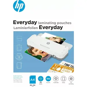Laminating pouches HP Everyday A4 75 µm, 100 pcs, transparent glossy
