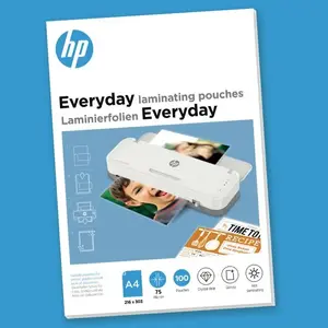 HP 9159 A4 Lamination Film Transparent 75 µm 100 Pieces