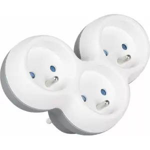 Power strip LIBOX LB0166-3 — 1 plug to 3 grounded sockets (with earthing)