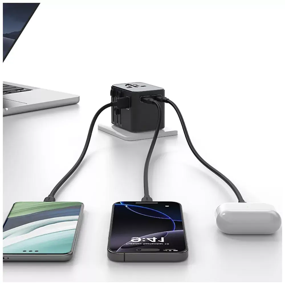 Адаптер-переходник usams CC308 2×USB-C 17W Photo 3