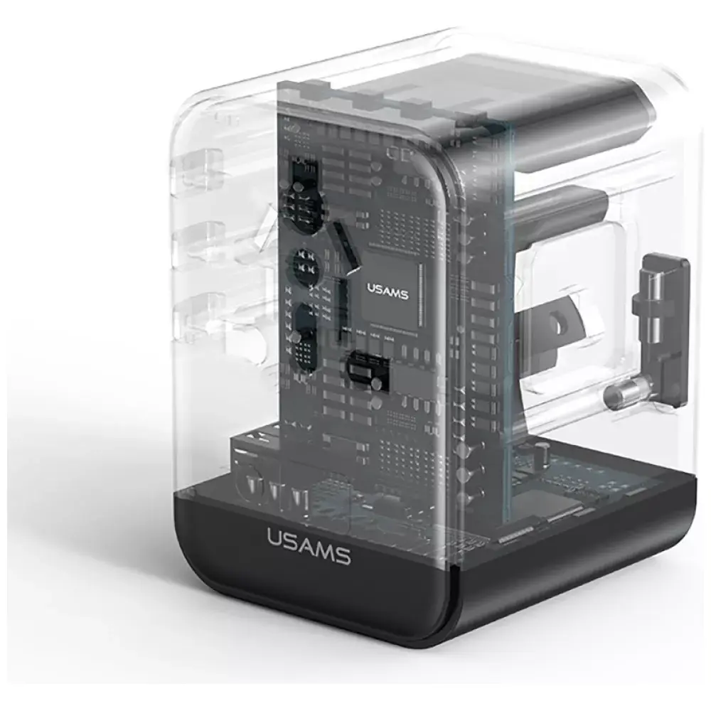 Адаптер-переходник usams CC308 2×USB-C 17W Photo 6