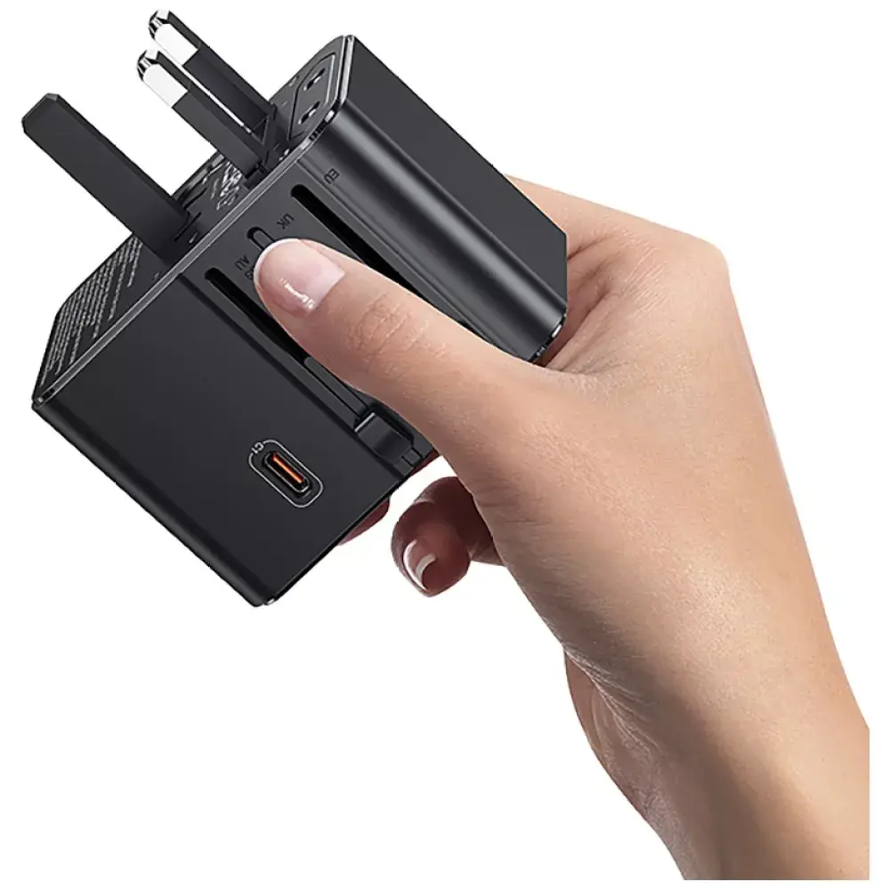 usams CC310 ceļojumu lādētājs 3x USB‑C 70W Photo 3