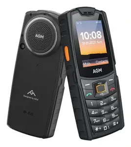 AGM M6 Bar Mobile Phone 4G Dual SIM 2.4-Inch Display 0.3 MP Camera 2500 mAh Battery Black