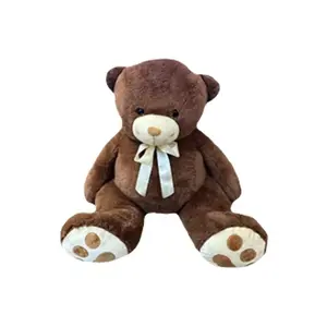Soft toy teddy bear TULILO 9474 brown, plush, 80 cm height