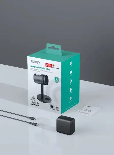 AUKEY LC-MC311A MagFusion 3-в-1 Pro Qi2 Зарядная Станция Photo 2