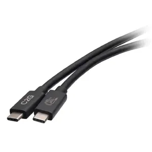 C2G 3.3ft USB 4.0 USB-C to C 240W Charging Cable Black