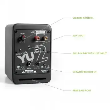 KANTO AUDIO YU2MB-CG активные колонки 3" 50W Photo 4