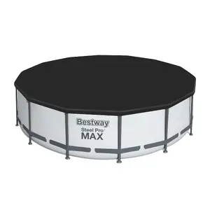 Pool cover Bestway for 4.27 m above-ground pools, round, black, Ø 4.27 m