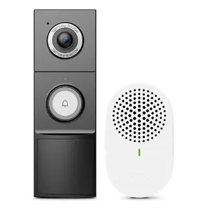 TP-Link Tapo Smart Battery Video Doorbell Black White 5 MP 2560 x 1920 IP66