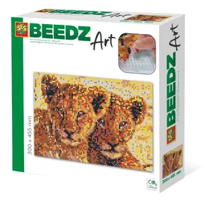 Набор Beedz art SES — Львята, 7000 термобусин и 6 планшетов для выкладки