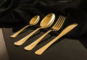 Cutlery set for 6 people Amefa Luce — 24-piece, gold finish