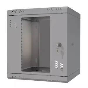 Rack cabinet Stalflex S-RC10-6U-300GG 10" 6U 300mm glass door grey
