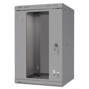 Skapis Stalflex S-RC10-9U-300GG 10" 9U 300 mm stikla durvis pelēks