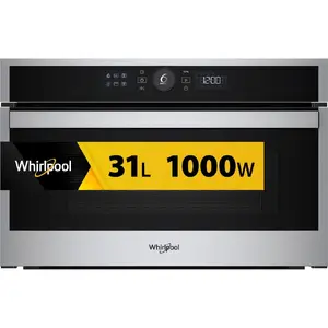 Whirlpool WMD44MX Built-In Grill Microwave with 31 L Capacity, 1000 W Power, Touch Control, LED Display, and Stainless Steel Finish