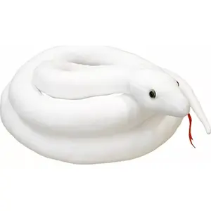 Мягкая игрушка LEANToys Maskotka Pluszowa Wąż БЕЛЫЙ 300 см, длина 300 см