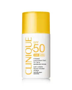 Sunscreen fluid for face Clinique SPF 50 Mineral, bottle, 1 pc