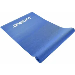 Jogas paklājs EB FIT modelis 581250 — zils, standarta jogas un pilates paklājs