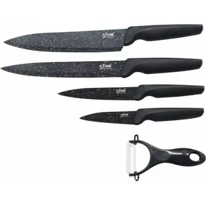 Kitchen knife set Secret de Gourmet S7910533 with ceramic peeler, 5-piece