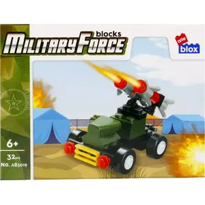 Building Block Set ALLEBLOX AB3019 — Military Vehicle, 32 Pieces