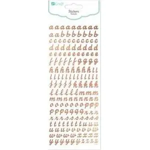 Sticker set Dalprint DPCRAFT Alfabet, Dalprint, 168 pieces — alphabet stickers