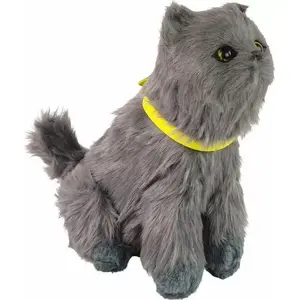 Interaktīvs plīša kaķis LEANToys modelis 12690 — miau, kustina galvu un asti