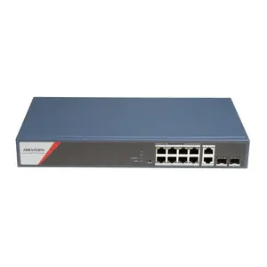Pārvaldāms slēdzis Hikvision DS-3E1512HP-SI-8P2T2F 10 porti PoE Gigabit