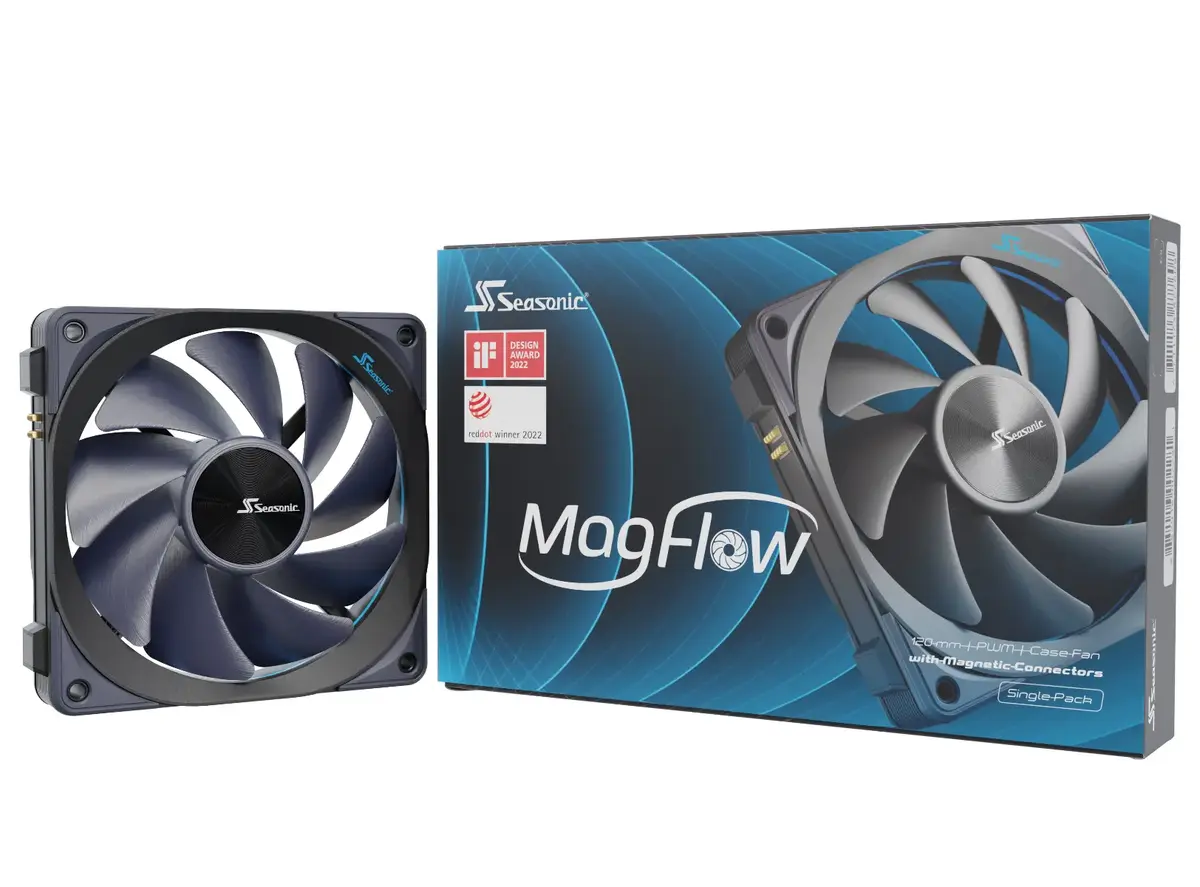 Ventilators Seasonic MagFlow 1-Fan Kit Photo 8