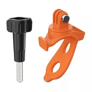 Flexible silicone band Sunnylife BD892 for sports camera — orange, adjustable fit