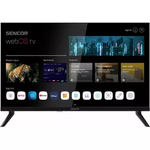 24" SENCOR SLE 24S803B HD Ready SMART TV with webOS, Wi‑Fi, Bluetooth, DVB-T2/C/S2, 1366×768