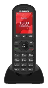Мобильный телефон MaxCom MM39D для пожилых моноблок 4G LTE Одна SIM-карта Экран 2 дюйма 176 x 220 пикселей Аккумулятор 1000 мАч Черный
