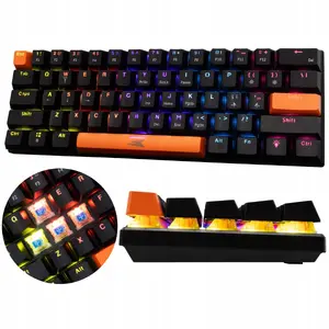 Mechanical keyboard Baracuda Dolphin Black US layout with Blue switches